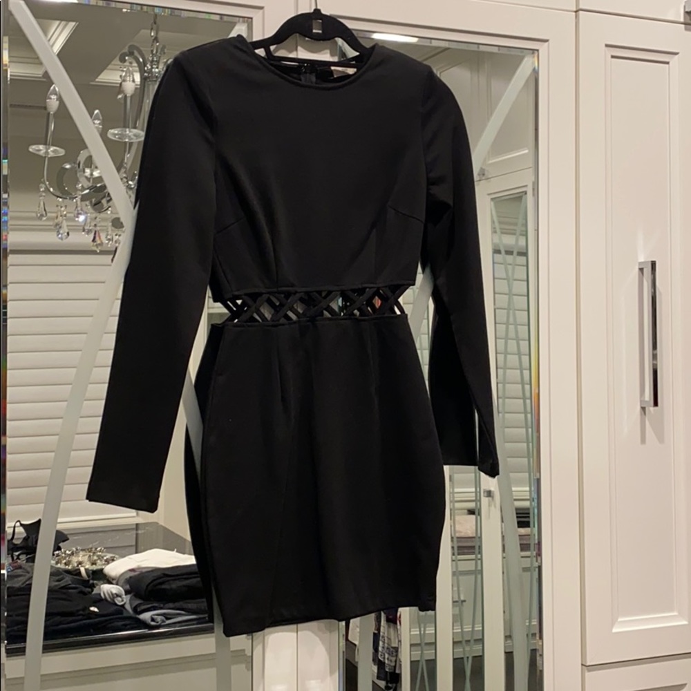 Cutout black dress